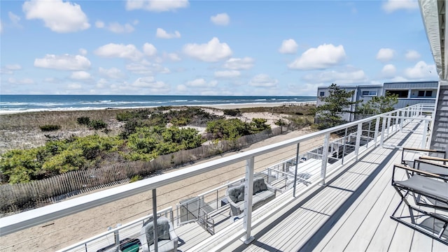 575 Dune Rd Unit 36And 37, Westhampton Beach, NY 11978 - balcony featuring view of water and beach