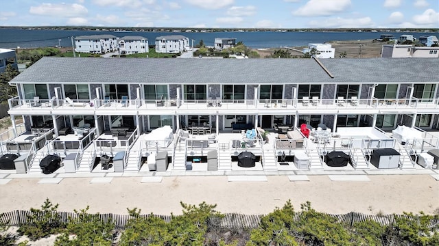 575 Dune Rd Unit 36And 37, Westhampton Beach, NY 11978 - drone / aerial view of a nearby body of water