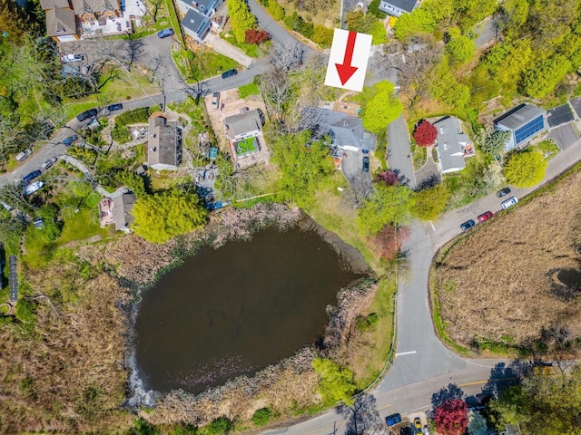 60 Bayview Dr, Huntington, NY 11743 - birds eye view of property with a water view and a residential view