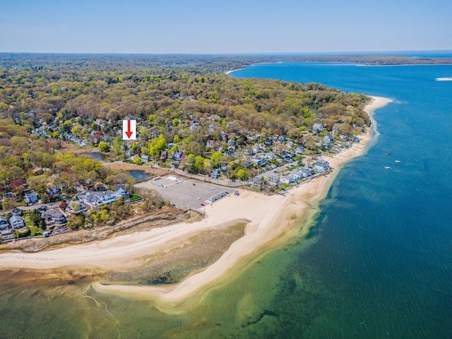60 Bayview Dr, Huntington, NY 11743 - birds eye view of property featuring a water view