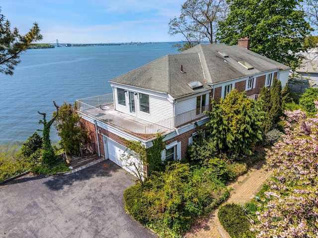 22 Shorecliff Pl, Great Neck, NY 11023 - aerial view with a water view