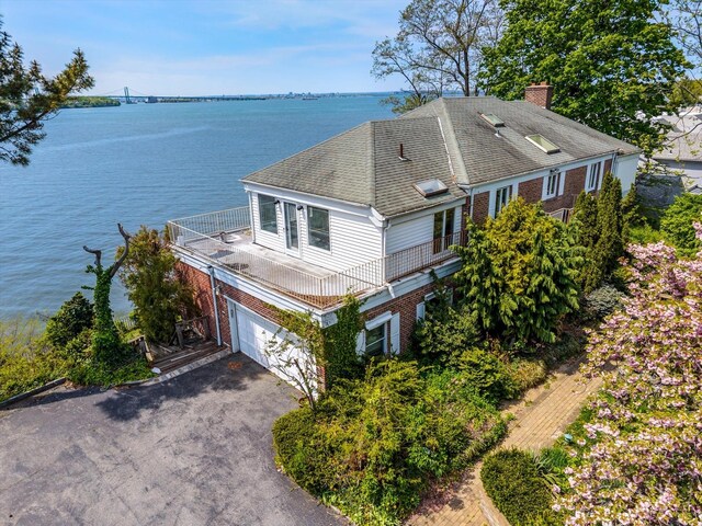 22 Shorecliff Pl, Great Neck, NY 11023 - aerial view with a water view