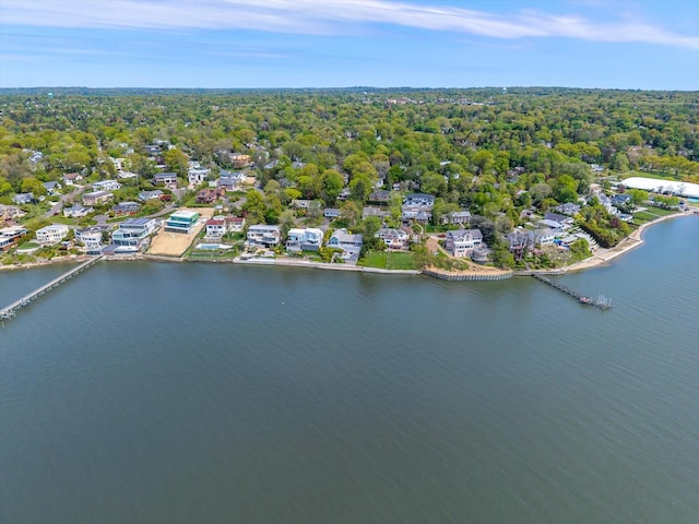 22 Shorecliff Pl, Great Neck, NY 11023 - bird's eye view featuring a water view and a residential view