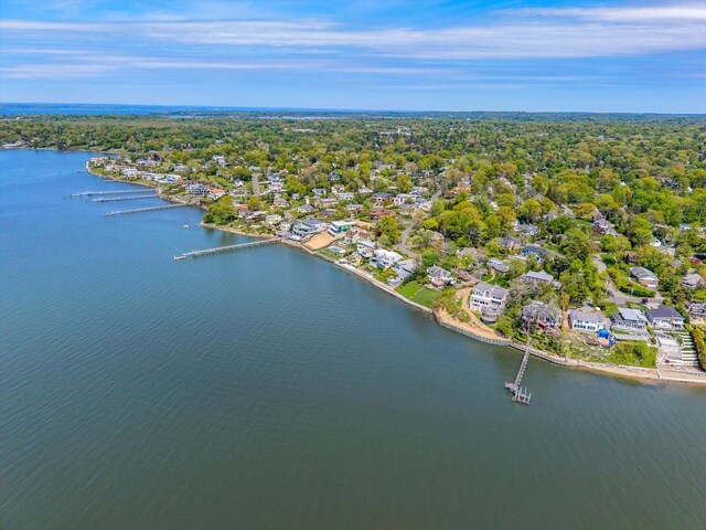 22 Shorecliff Pl, Great Neck, NY 11023 - birds eye view of property featuring a water view and a residential view