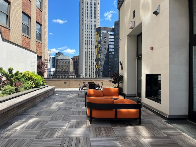 40 Broad St Unit 28H, New York Manhattan, NY 10004 - lobby with a high ceiling and a view of city