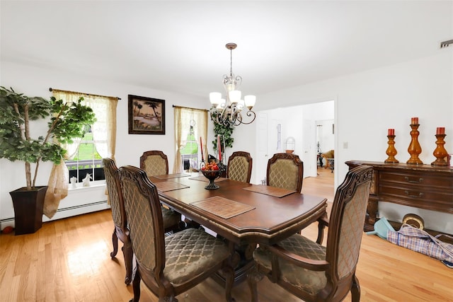 14 Clarks Ln, Milton, NY 12547 - dining space featuring a chandelier and light wood-style flooring
