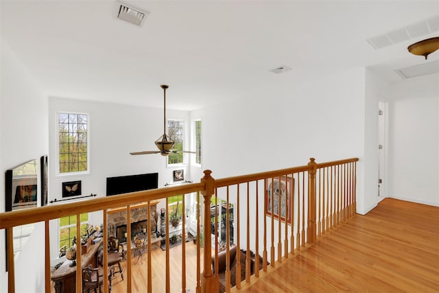 14 Clarks Ln, Milton, NY 12547 - hall with wood finished floors and plenty of natural light