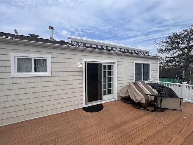 36 Shore Dr W, Copiague, NY 11726 - view of wooden terrace