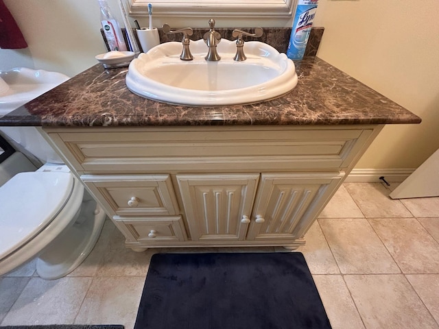 36 Shore Dr W, Copiague, NY 11726 - bathroom featuring tile patterned flooring and vanity