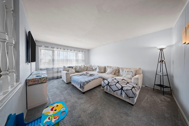 9702 159th Ave, Howard Beach, NY 11414 - living room featuring carpet