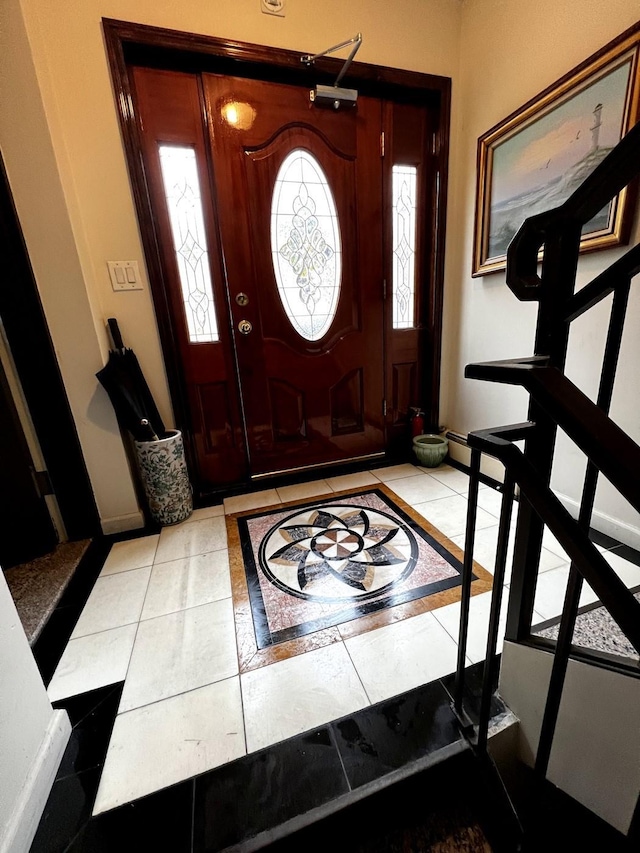 entrance foyer with baseboards