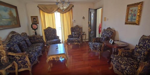 living room featuring wood finished floors