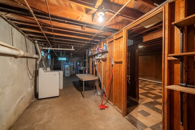 6 Pompano Ln, Massapequa Park, NY 11762 - unfinished below grade area with water heater