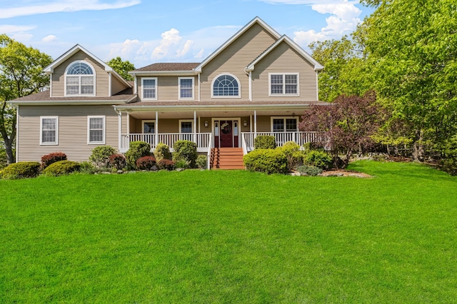 37 Shallow Stream Rd, Carmel, NY 10512 - colonial-style house featuring a front yard and a porch