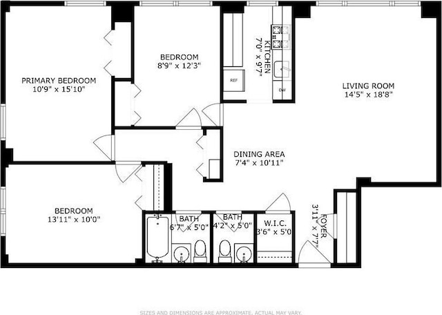 21-55 34th Ave Unit 3C, Long Island City, NY 11106 - room layout