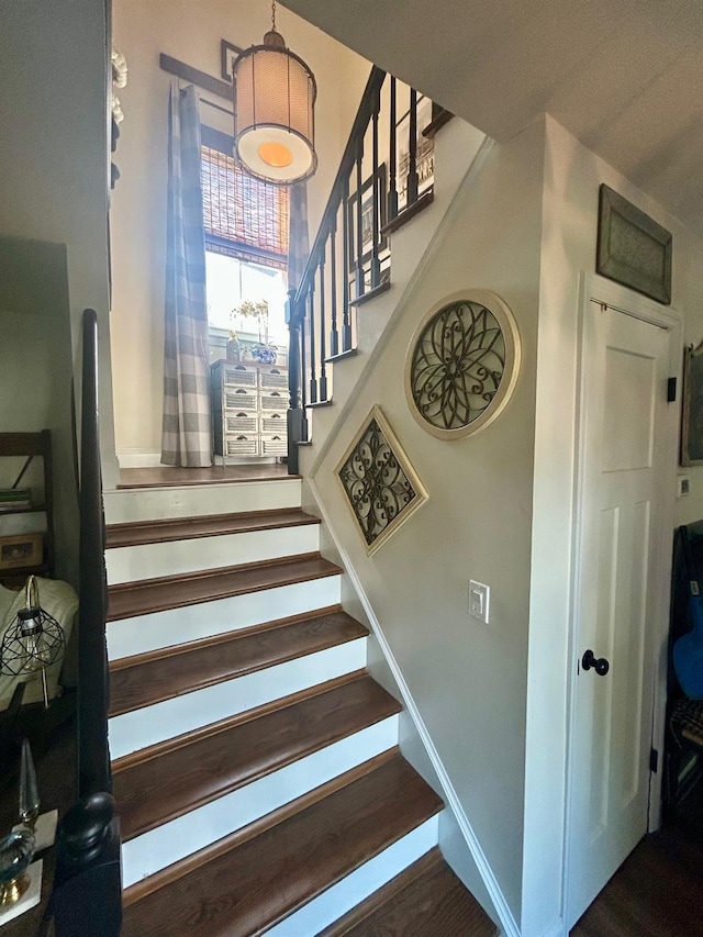 23 Candlestick Ct, Warwick, NY 10990 - staircase featuring wood finished floors