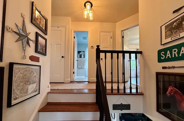 23 Candlestick Ct, Warwick, NY 10990 - stairway featuring baseboards