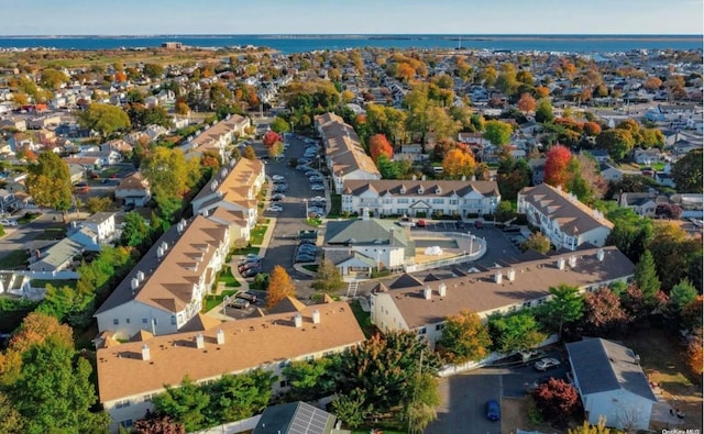 606 Narragansett Villas Dr Unit 606, Lindenhurst, NY 11757 - aerial perspective of suburban area with a nearby body of water