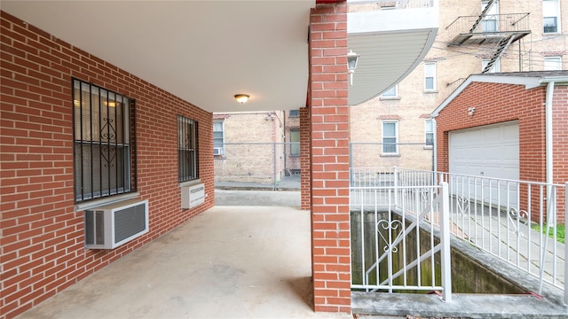 14322 Beech Ave, Flushing, NY 11355 - view of patio / terrace with fence and a garage