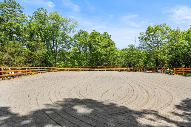 10 Spectrum Dr, Chester, NY 10918 - wooden deck featuring an enclosed horse arena
