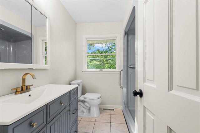 315 Scotchtown Rd, Goshen, NY 10924 - bathroom featuring toilet, vanity, baseboards, and marble finish flooring