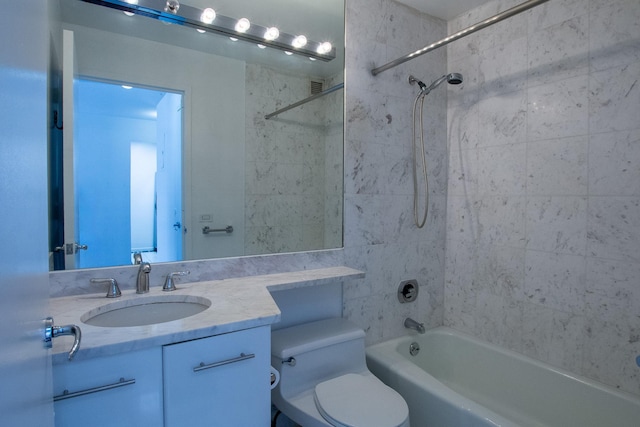 2373 Broadway Unit 602, New York Manhattan, NY 10024 - full bathroom with toilet, shower / tub combination, and vanity