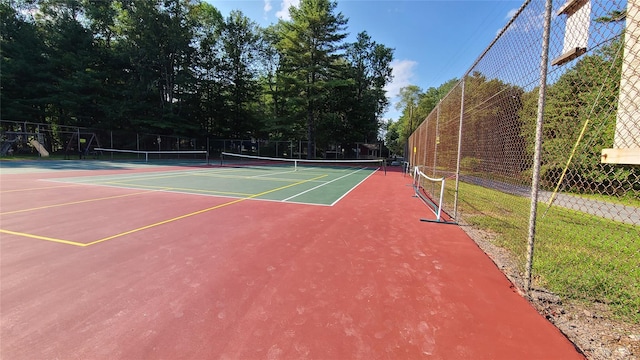 112 E Thompson Pl, Smallwood, NY 12778 - view of tennis court with fence and community basketball court