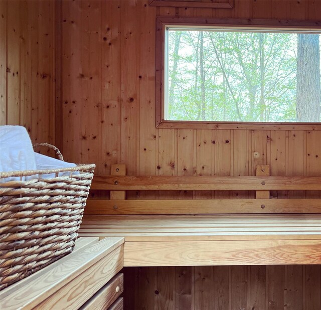 112 E Thompson Pl, Smallwood, NY 12778 - relaxing sauna / steam room featuring wooden walls