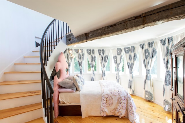 5 Downer Ln, Woodstock, NY 12498 - bedroom with multiple windows, baseboards, and hardwood / wood-style flooring