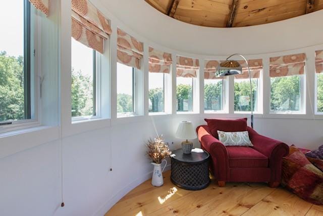 5 Downer Ln, Woodstock, NY 12498 - sunroom featuring wood finished floors and beamed ceiling