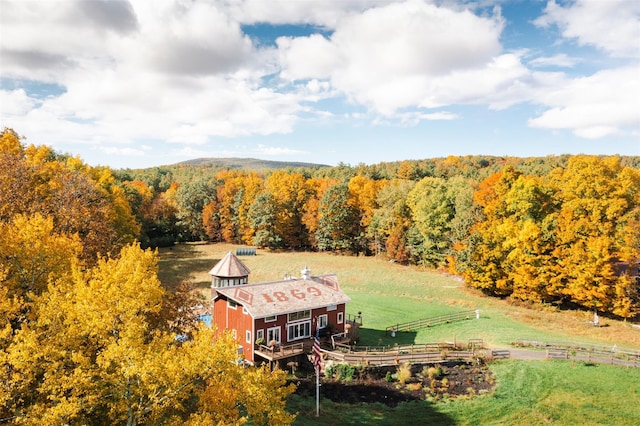 5 Downer Ln, Woodstock, NY 12498 - birds eye view of property with a wooded view and a rural view