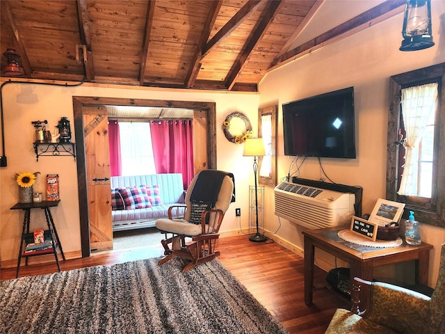 51 E Oak St, Smallwood, NY 12778 - sitting room featuring wood ceiling, wood finished floors, and baseboards