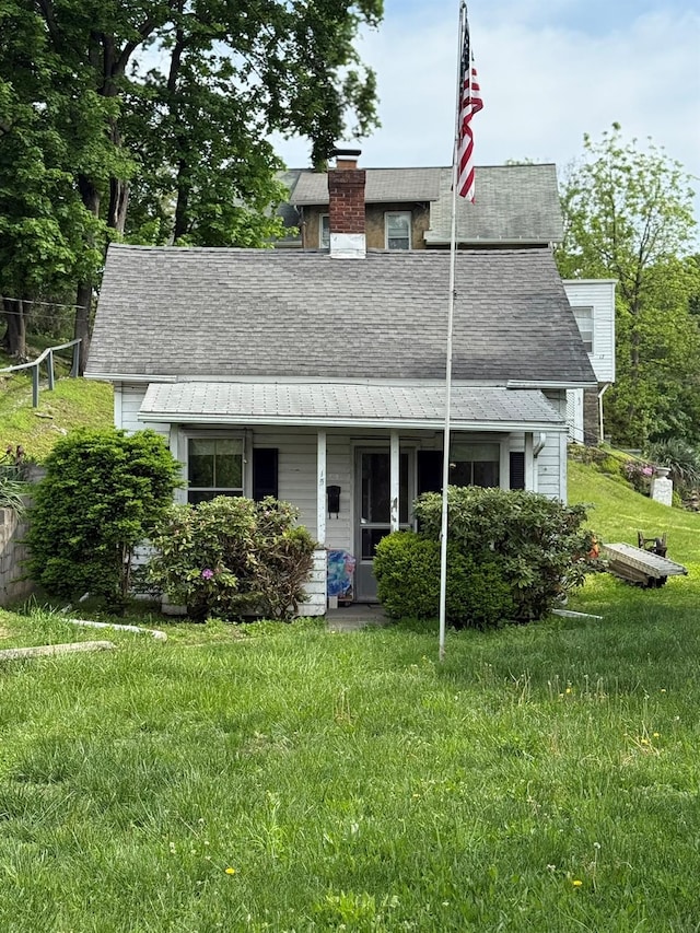 15 Springside Ave, Poughkeepsie, NY 12603 - view of front of property with a chimney and a shingled roof