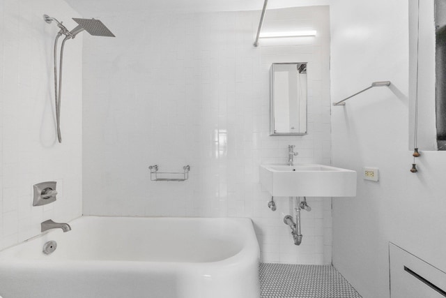 full bathroom with shower / bathtub combination