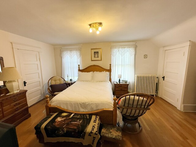 17 Springside Ave, Poughkeepsie, NY 12603 - bedroom featuring radiator, multiple windows, and wood finished floors
