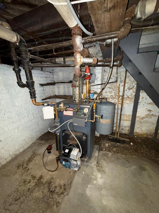 17 Springside Ave, Poughkeepsie, NY 12603 - utility room featuring a heating unit