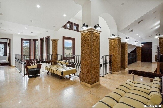 959 S End Rd, Woodmere, NY 11598 - building lobby with a towering ceiling and recessed lighting