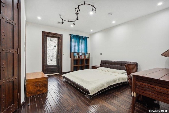 959 S End Rd, Woodmere, NY 11598 - bedroom featuring recessed lighting and wood finished floors