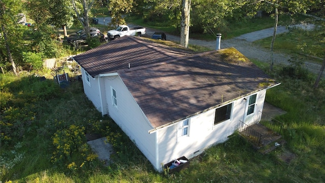 view from above of property