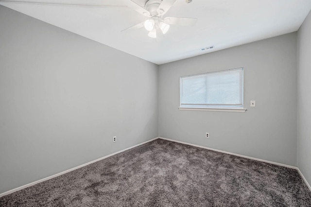 163 Pointe Cir N Unit 163, Coram, NY 11727 - unfurnished room with carpet floors, ceiling fan, and baseboards