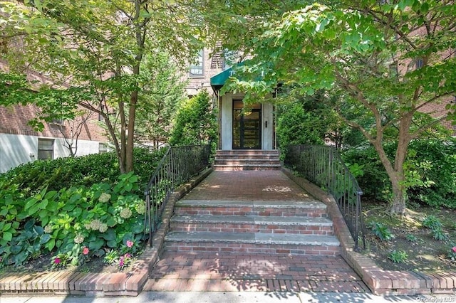 view of exterior entry
