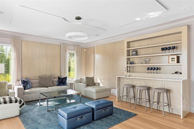 171 Oneck Ln, Westhampton Beach, NY 11978 - living room featuring light wood finished floors and a healthy amount of sunlight