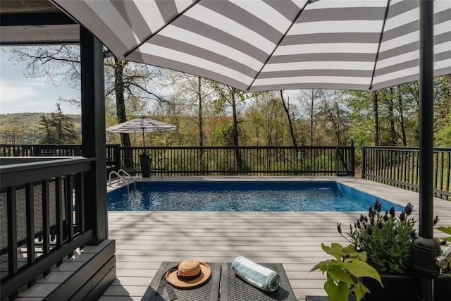 825 County Route 6, High Falls, NY 12440 - view of swimming pool featuring a deck