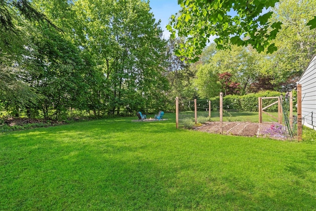 view of grassy yard