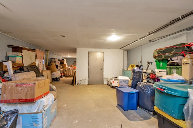 view of storage room