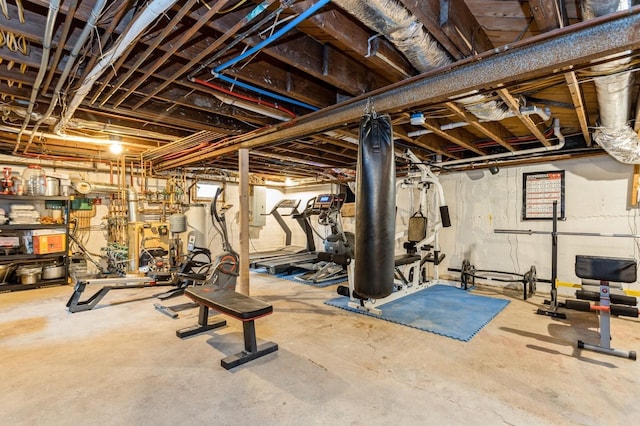 view of exercise room