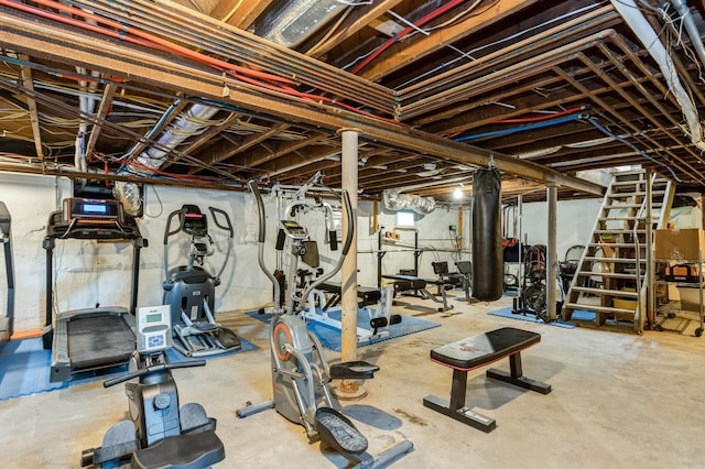 view of workout area