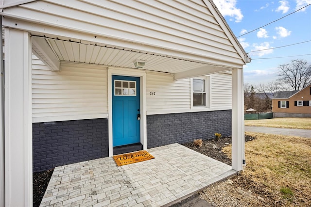 247 Osborne Hill Rd, Fishkill, NY 12524 - entrance to property with brick siding