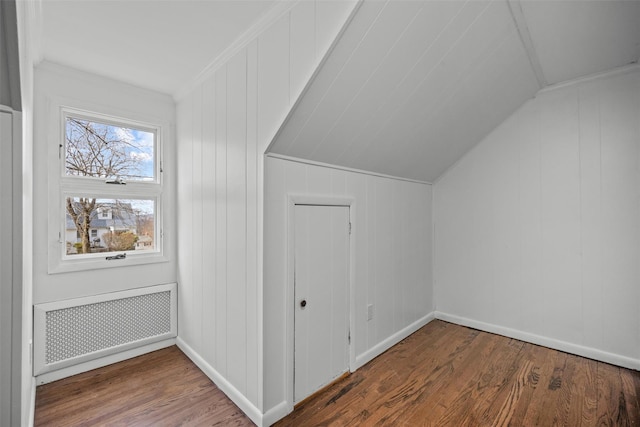 247 Osborne Hill Rd, Fishkill, NY 12524 - bonus room with radiator, vaulted ceiling, wood finished floors, and baseboards