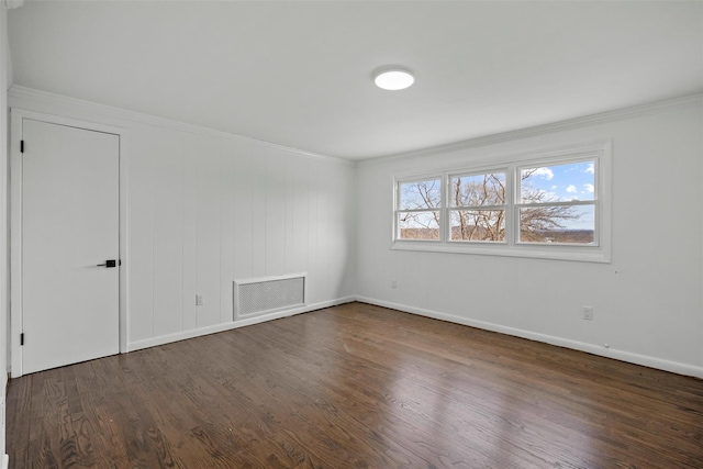 247 Osborne Hill Rd, Fishkill, NY 12524 - unfurnished room with crown molding, visible vents, wood finished floors, and baseboards